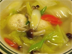 鶏団子のスープ-2015.12.10