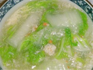 白菜のスープ煮カニ風味-2017.2.15