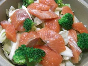 鮭と野菜の蒸し鍋-1-2017.7.28
