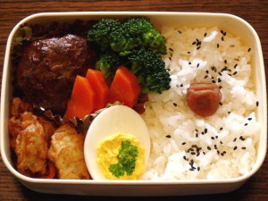 お弁当-我が家のハンバーグ-2015.7.25